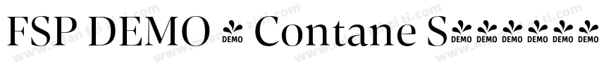 FSP DEMO - Contane S字体转换